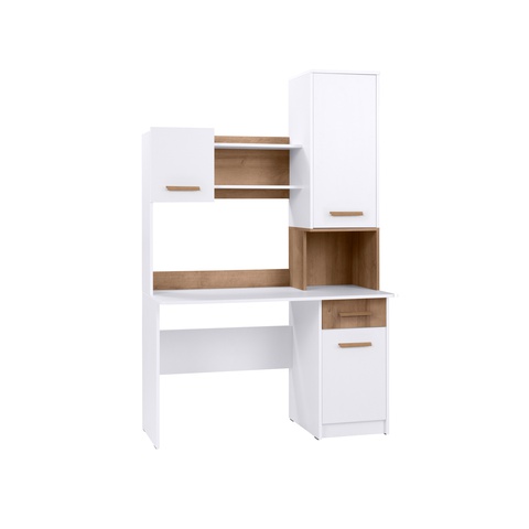 Biurko 125 nowoczesne z nadstawką GRANT 11/12N do nauki dzieci ucznia