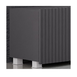 szafka 150 rtv Kolder 02 czarna nowoczesna frezowana stolik duży pod telewizor czarny mat do pokoju salonu