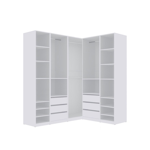 Szafa 210 - 161 - 320 zestaw szaf TRES U duża rogowa narożna garderoba