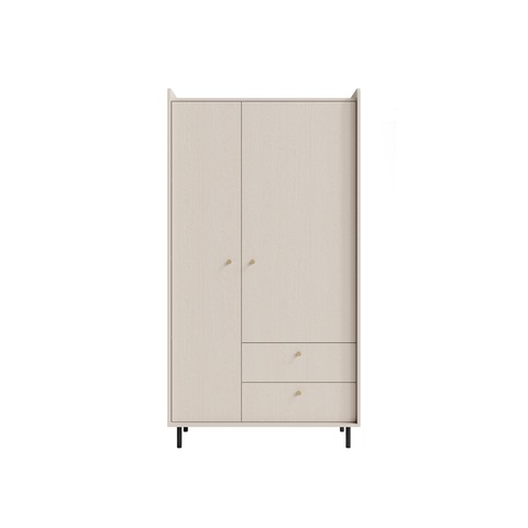 Szafa 103 ,5 ubraniowa dwudrzwiowa GRANDE 12 z szufladami półkami