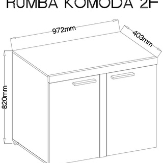 Komoda Rumba 2F