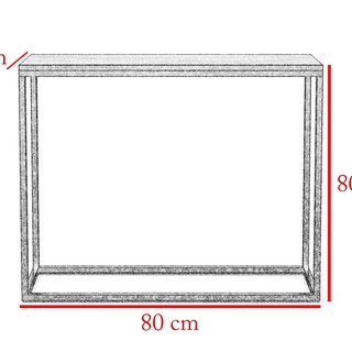 konsola 80 glamour Good K na metalowych nogach do przedpokoju