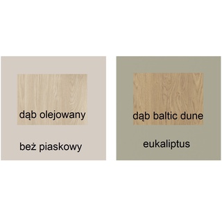szafa 95 rogowa narożna Alessio 02 z półkami drążkami duża beż piaskowy eukaliptus dąb baltic olejowany do pokoju sypialni