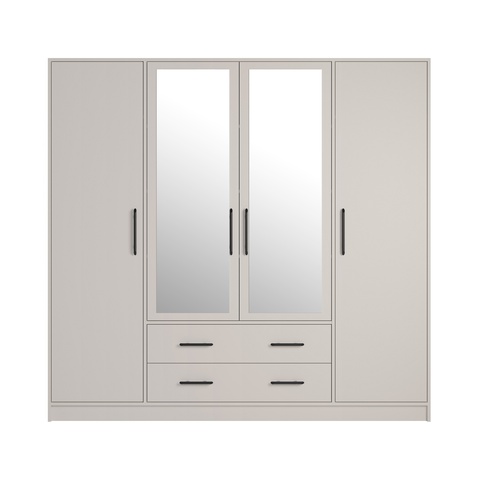 Szafa 200 z lustrem SMART SRL1 duża uchylna pakowna do sypialni