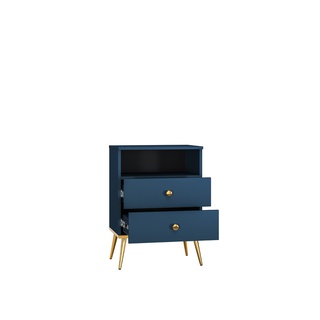 szafka 50 z szufladami Marine 10 mała niebieski stolik do sypialni salonu pokoju
