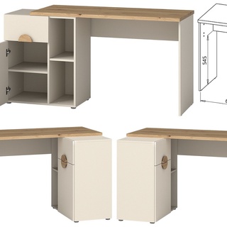 zestaw meble systemowe modułowe Melo 1 regał szafka biurko półka komoplet do pokoju biura