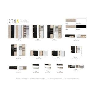 Szafa 2-drzwiowa Etna ET01