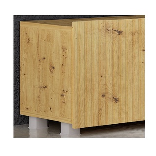 szafka 100 rtv Kolder 01 wisząca stojąca frezowana nowoczesna ryflowana stolik telewizyjny dąb artisan do pokoju salonu