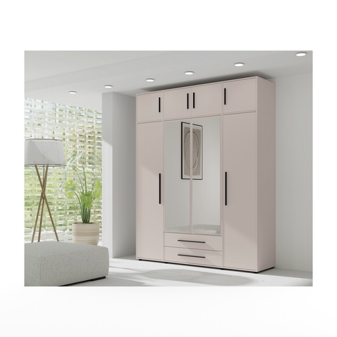 Szafa 197 ,6 z nadstawką lustrem MAXIONE 06/13 wysoka duża garderoba